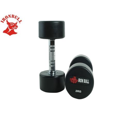 Foto Produk IRONBULL Rubber Dumbbel with IRONBULL LOGO 2KG x 2pcs dari BinaragaNet