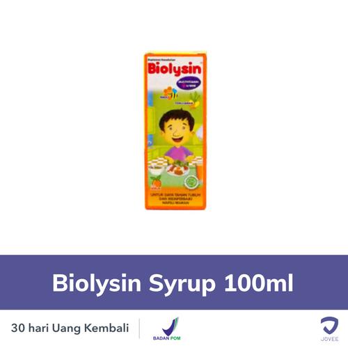 Gambar Biolysin Syrup 100ml - Vitamin Anak - JOVEE dari Jovee Jakarta Selatan Tokopedia