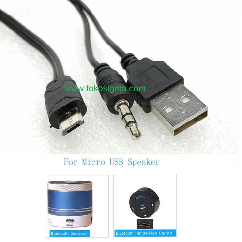 Jek TRS Audio Aux IN 3.5mm to Micro USB 