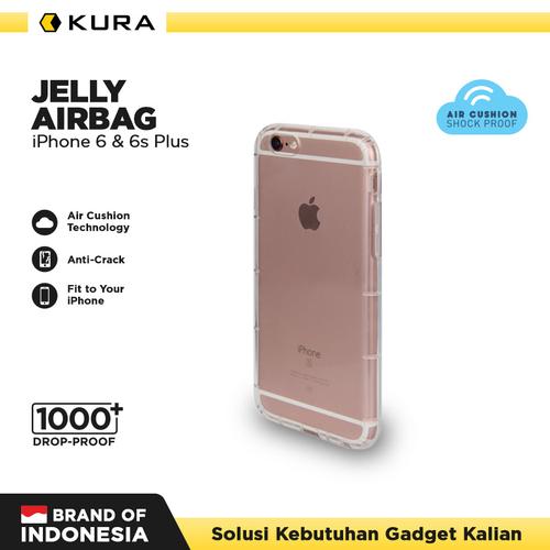 Gambar KURA Case Jelly Airbag - iPhone 6 Plus 6s Plus - Putih dari KURA Indonesia Kab. Tangerang Tokopedia