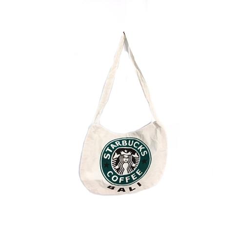 Gambar Tas Slempang Bali Motif Gambar Kain Blacu - Starbuck dari ATK MBS Kota Bekasi Tokopedia