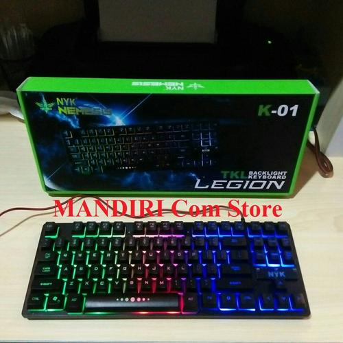 Gambar Keyboard Gaming Nyk Tkl K-01 dari MANDIRI Com Store Kota Bekasi Tokopedia