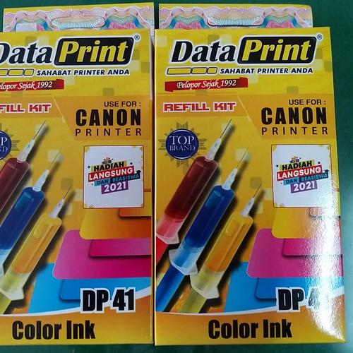Jual TINTA PRINTER REFILL KIT DP 41 / DATA PRINT ISI ULANG CANON