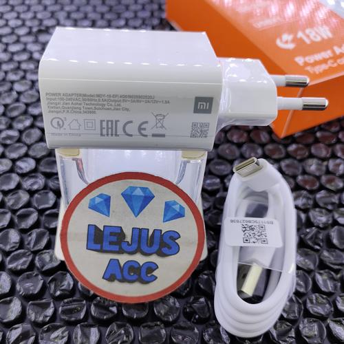 Charger Redmi Note Type C 18W Fast Charging Original di Lejus Acc Store  Tokopedia