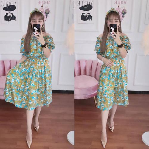 Adena Dress Material Rayon - Orange 