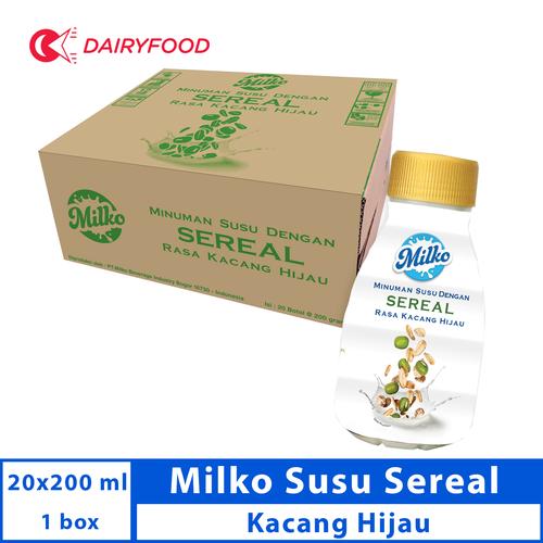 Gambar Susu Milko Sereal Kacang Hijau 20 x 200ml (karton) dari Milko Beverage Industry Kota Depok Tokopedia