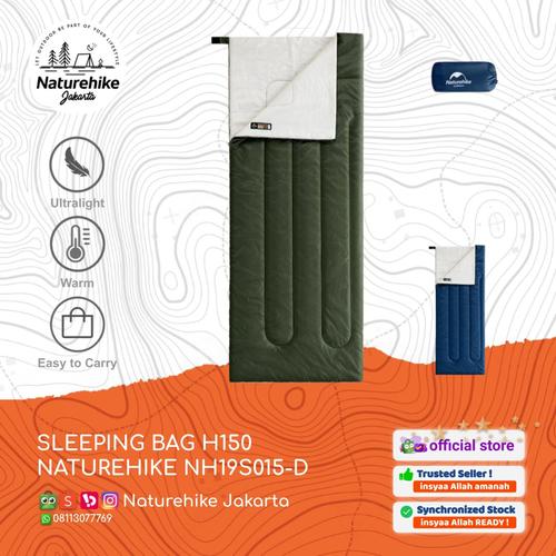 Foto Produk NATUREHIKE SLEEPING BAG H150 NH19S015-D POLYESTER KANTONG TIDUR - STANDARD, Biru dari Naturehike Jakarta