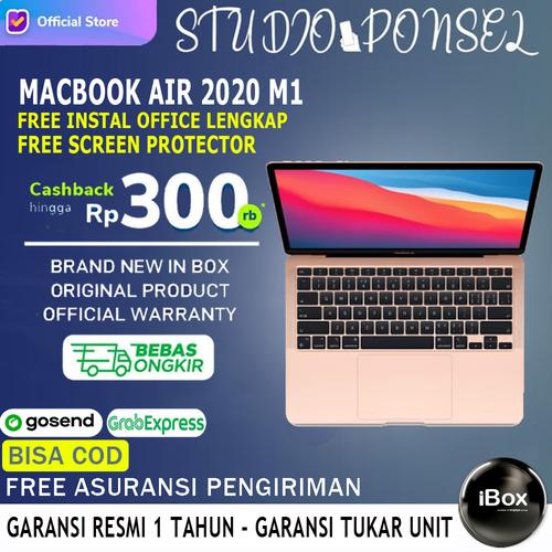 Foto Produk Apple Macbook Air 2020 M1 Chip 13 inch 512GB Grey Silver Gold 256GB - Inter JAPAN, 256GB Silver dari Studio Ponsel