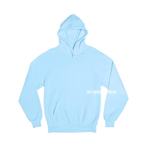 baby blue hoodie