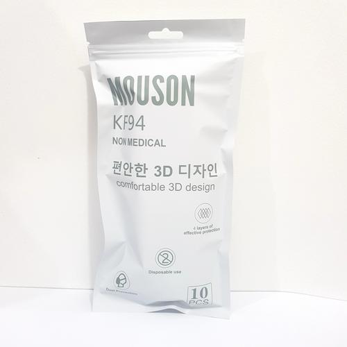 Gambar Masker KF94 MOUSON FULL BLACK isi 10 jaminan ORI - Putih dari 1 Rumah Sehat Kota Semarang Tokopedia