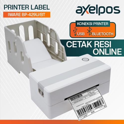 Foto Produk PRINTER BARCODE LABEL PENGIRIMAN BP-428B DIRECT THERMAL 108mm/A6 USB - USB dari axelpos