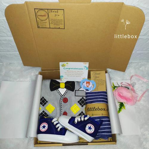 Foto Produk HAMPERS BABY NEW BORN BOY SETELAN BAJU BAYI LAHIRAN LAKI LAKI KADO BOX dari littleboxcom