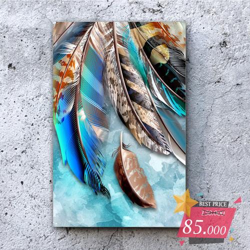 jual hiasan dinding wall decor poster box 30x45 feather kota tangerang daz creative tokopedia jual hiasan dinding wall