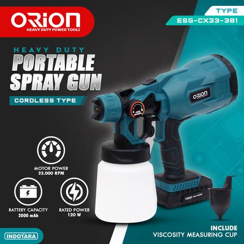 Promo Portable Spray Gun Elektrik Cordless Orion ESGCX33381 Lithium Ion Cicil 0 3x Kab