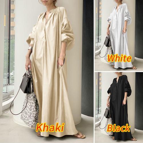 Jual Casual Maxi Dress dress longgar 