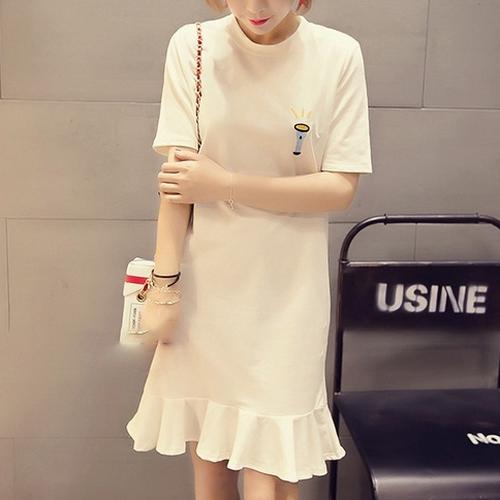 Jual Dress Midi Casual Look Korean 
