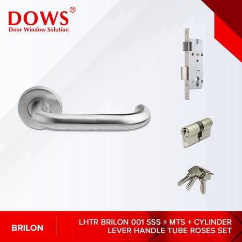 Foto Produk Kunci Pisah Brilon LHTR 001 SSS Handle Pintu Kunci Pintu Set Komplit dari DOWS HARDWARE