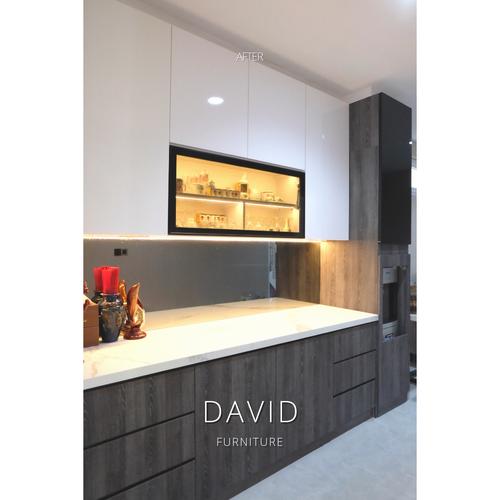 Jual kitchen set pvc anti rayap lapuk hpl lamitak dinding cermin euro