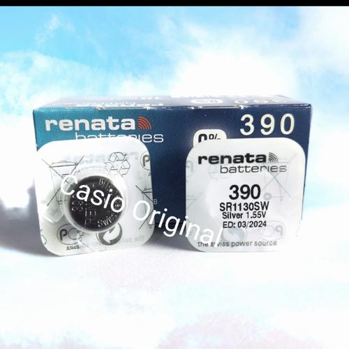 Gambar Baterai Jam Tangan Renata 390 1130 SR1130 SR1130SW Original Battery dari Casio Original Jakarta Pusat Tokopedia