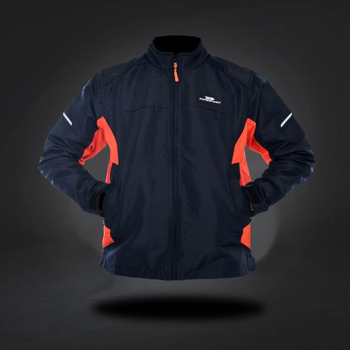 Foto Produk Jaket motor RAPID AGRESSIVE riding style reflektif printing - Navy/Orange, S/M dari Rapidjacket