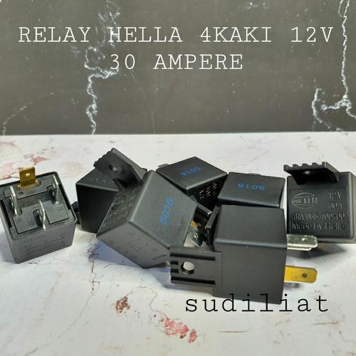 Jual RELAY HELLA KAKI 4 12V 30A RELAY KLAKSON HELLA Kab. Tangerang
