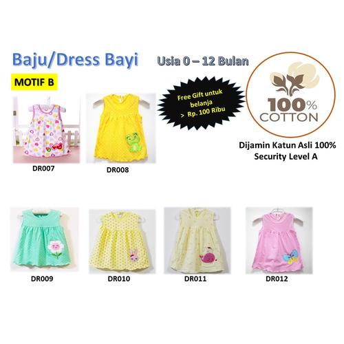 Foto Produk Baju/Dress bayi Perempuan0-6 Bulan Katun 100% Import Motif B dari Istiyati collection