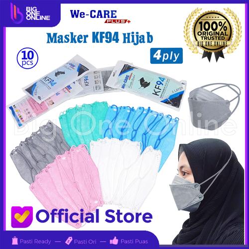 Gambar Masker KF94 Hijab, Masker KF 94 Headloop 4 Ply, Convex Masker Korea 4D - Light Pink dari BigOneOnline Jakarta Timur Tokopedia