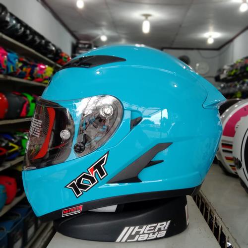 Jual Helm KYT Falcon Sky Blue Solid 