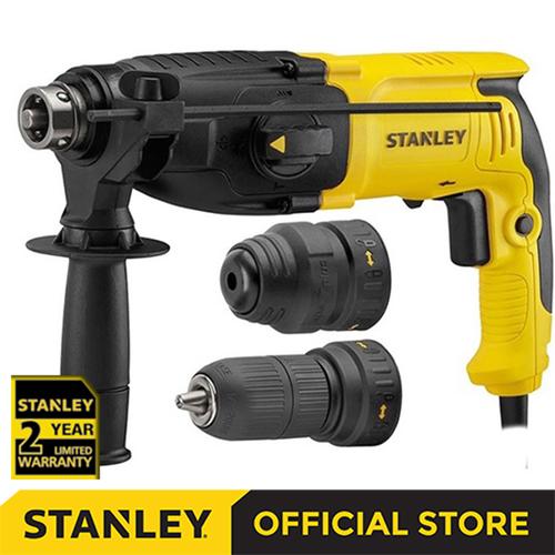 Promo Stanley Rotary Hammer w/QCC Bor Beton Listrik 800W