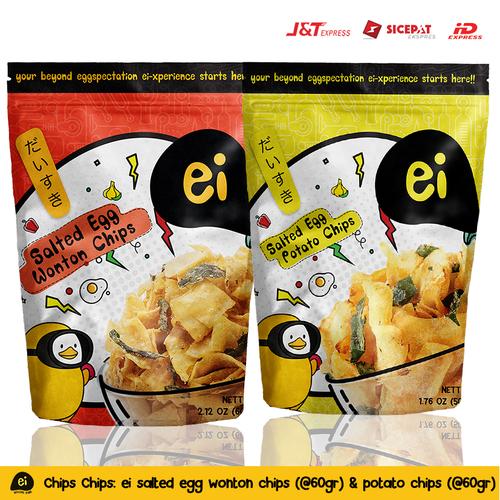 Gambar PROMO FREE SANITIZER 3 (EISALTEDEGG WONTON CHIPS & POTATO CHIPS) dari Ei its Salted Egg Kab. Tangerang Tokopedia