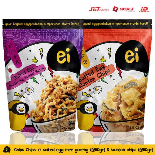 Gambar PROMO FREE SANITIZER 1 (EISALTEDEGG WONTON CHIPS & MEE SAMBAL MATAH) dari Ei its Salted Egg Kab. Tangerang Tokopedia