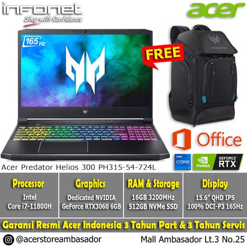 Jual Acer Predator Helios 300 PH315 54 