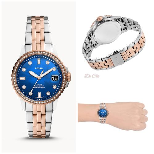 Jual Jam Fossil ES4996 two tone silver 
