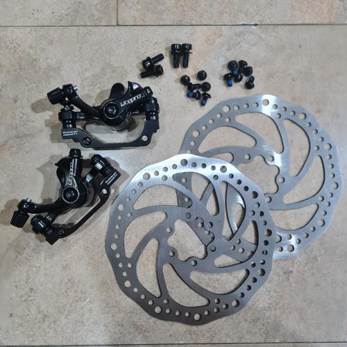 Jual disc brake set LITEPRO rotor caliper mekanik rem cakram mt200