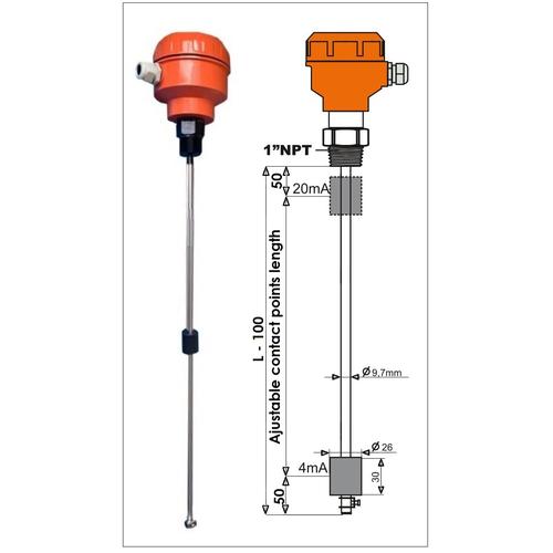Jual FLOAT LEVEL SWITCH ADJUSTABLE AND TRANSMITTER Jakarta Barat