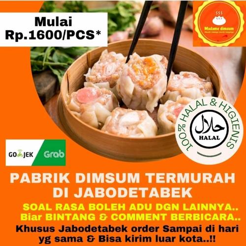 Gambar MEDIUM SIZE !! Pabrik Dimsum Halal untuk grosir, reseller, frozen food - 500-950 pcs dari pabrik Madame Dimsum Kota Depok Tokopedia