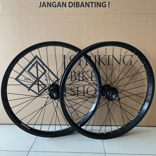 Jual wheelset velg bmx 20 doublewall 
