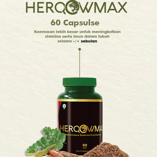Gambar ✔HERQOWMAX |Suplemen Herbal Alami (BPOM) dari herqowmax Kota Tangerang Tokopedia