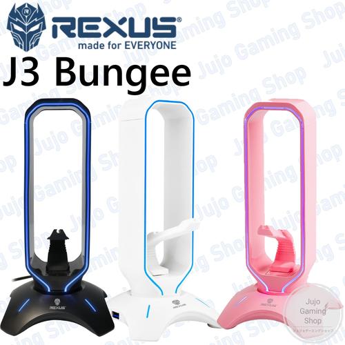 Jual Rexus Headset Stand Bungee J3 RGB 