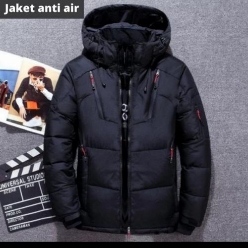 Foto Produk JAKET WINTER TASLAN PRIA WATERPROFF ANTI AIR TEBAL HANGAT BERKUALITAS - Hitam, M dari Xangel_id