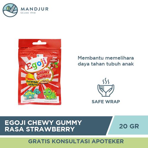 Gambar Egoji Chewy Gummy Strawberry Isi 10 Butir - Permen Gummy Vitamin C dari mandjur Jakarta Pusat Tokopedia
