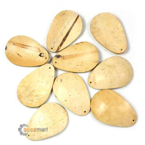 Gambar Manik Batok Kelapa, Pendants, Teardrop, 60x38mm,1Pack, Bahan Aksesoris - Natural Brown dari Beadmart Kab. Gianyar Tokopedia