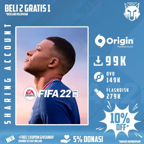 Gambar FIFA 22 ORIGINAL PC - DVD-DL dari Mancay Play Jakarta Timur Tokopedia
