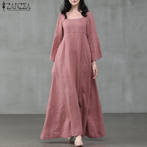 Long Flared Sleeve Maxi Dress 