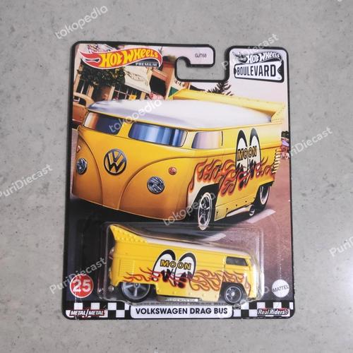 HOT WHEELS PREMIUM BOULEVARD VOLKSWAGEN DRAG BUS #25 MOON EYES HOT WHEELS PREMIUM BOULEVARD VOLKSWAGEN DRAG BUS #25 MOON EYES