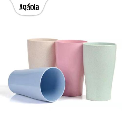 Gambar Angola Gelas Minum E101 Cup Wheat Straw Cangkir Plastik 4 PCS - 4 pcs dari Angola Official Store Kab. Tangerang Tokopedia