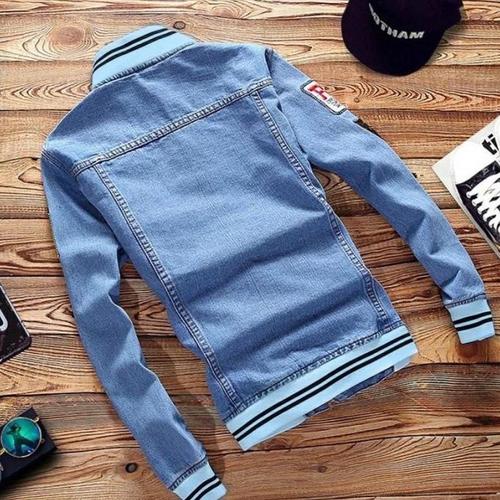 For Jaket Rip Bomber Man Jeans 2021 