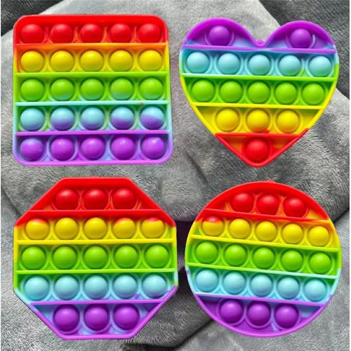 Jual Pop It Fidget Toy Rainbow Mainan 