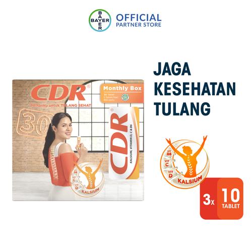 Gambar CDR Suplemen Kalsium Rasa Jeruk (10 Tablet x 3 Unit) - Monthly Box dari Bayer Health Partner Jakarta Timur Tokopedia