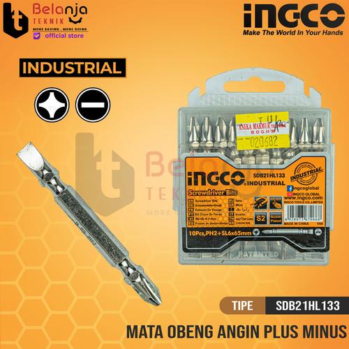 Jual Ingco Screwdriver Bit PH2 X SL6 65 MM Mata Obeng Angin Plus Minus ...